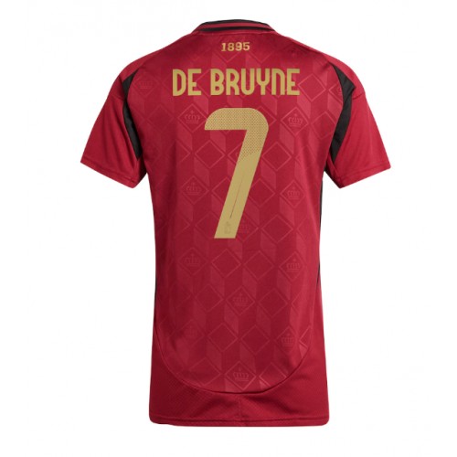 Dámy Fotbalový dres Belgie Kevin De Bruyne #7 ME 2024 Domácí Krátký Rukáv